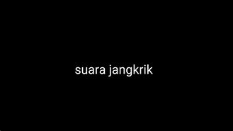 Efek Suara Jangkrik